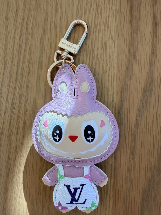 Accessories - Pink Kawaii Bunny Face Keychain